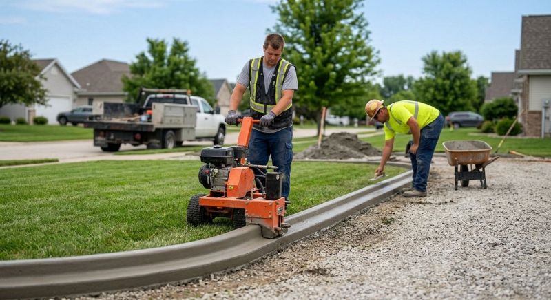 Cement Curbing Installation in Citrus County, FL
